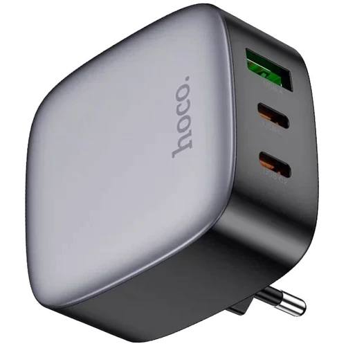 Зарядний пристрій Hoco Wall Charger 2xUSB-C+USB CS33A Amanecer 30W Black: Кабель в комплекті отсутствует