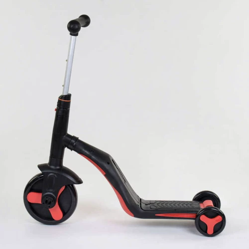 Самокат детский 3в1 Best Scooter с PU колёсами (свет+музыка) - Red (80454): Материал колес полиуретан
