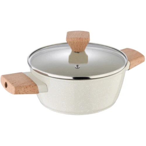 Кастрюля Bergner Naturally 20 см 2.4 л (BG-34745-CR): Форма Круглая
