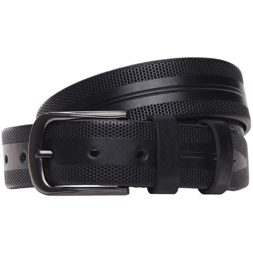 Чоловічий ремінь Borsa Leather чорний (br-vdp57)