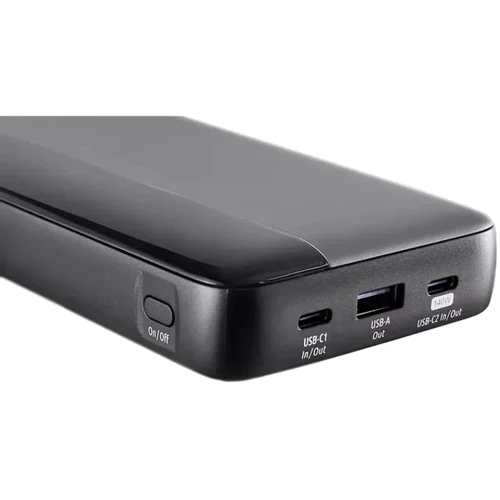 Внешний аккумулятор Intenso Power Bank 25000mAh 140W Grey: Встроенный кабель нет