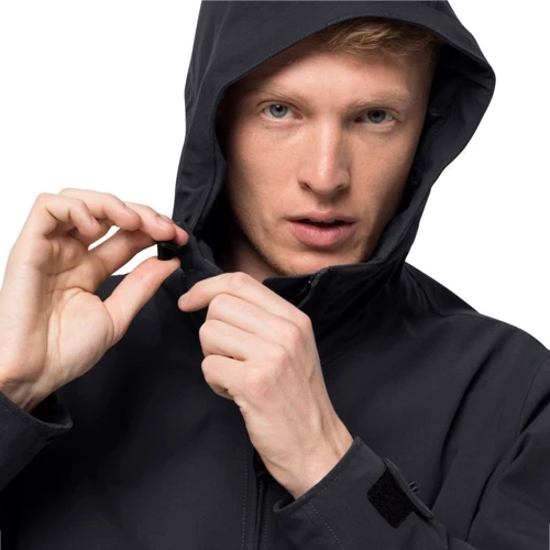 Куртка Jack Wolfskin Cold Canyon Jacket M 1114391-6000 48 чорна зимова з капюшоном: Тип застібки На молнии