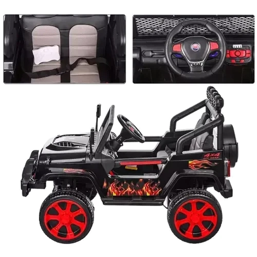 Детский электромобиль Джип Bambi Racer Jeep Wrangler, черный (M 3237EBLR-2-3): Материал корпуса пластик