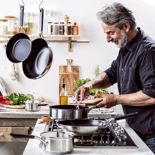Набор сковородок KitchenAid CSS 3 шт. (CC005708-001): Антипригарное покрытие Керамическое