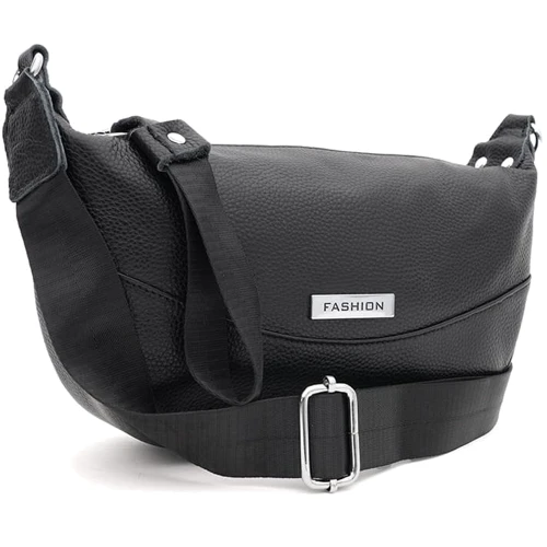 Женская сумка через плечо Borsa Leather черная (K12242bl-black)