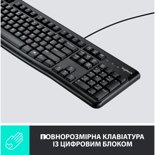 Комплект дротовий Logitech MK120 Keyboard + Mouse Set (920-002589): Тип сенсора оптический