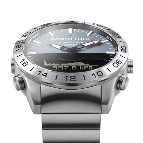 Наручные часы North Edge Gavia 20BAR 9991: Тип циферблата Комбинированный (аналого-цифровой)