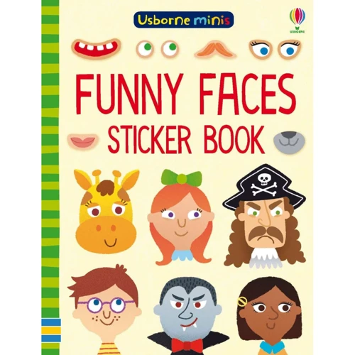 Funny Faces Sticker Book / Книга с наклейками Смешные лица