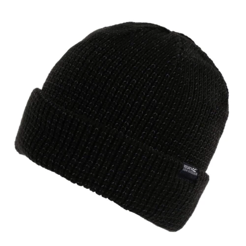 Мужская шапка Regatta Reflective Beanie черная (RUC092-800)
