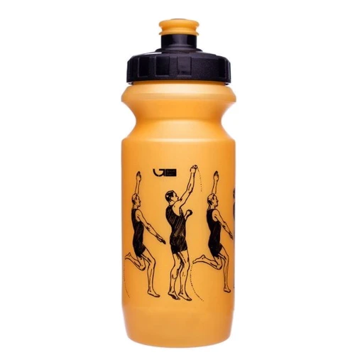 Фляга Green Cycle WORKOUT 0.6л с большим соском, golden nipple/black cap/golden bottle (BOT-08-39)
