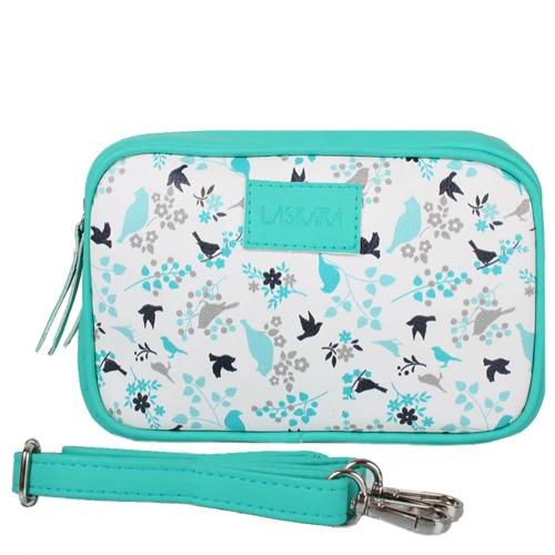 Женская сумка кросс боди Laskara бирюзовая (LK-20284-turquoise)