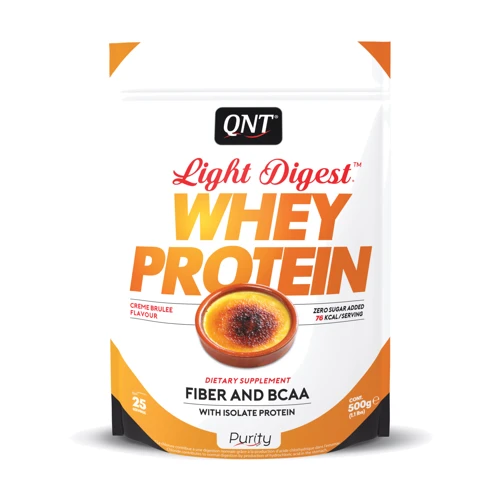Протеин QNT Light Digest Whey Protein 500 g /25 servings/ Creme Brulee