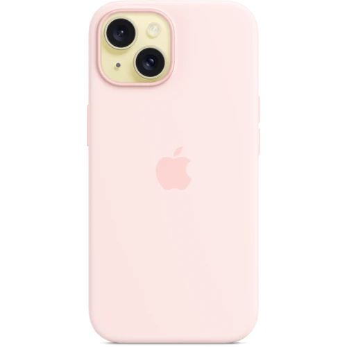 Чехол для iPhone Apple iPhone 15 Silicone Case with MagSafe - Light Pink (MT0U3ZM/A): Тип чехла накладка на заднюю часть