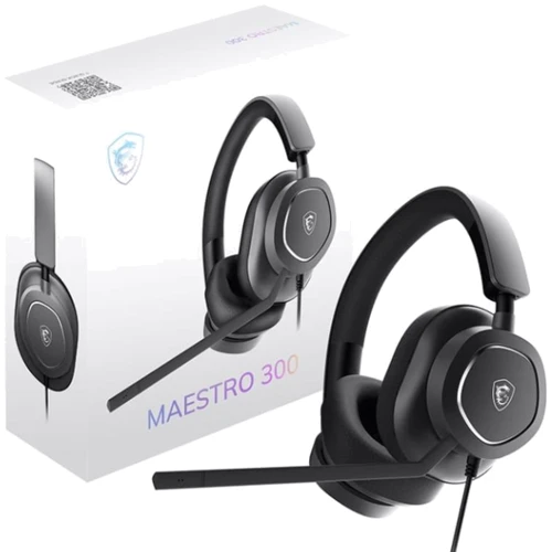 Наушники MSI MAESTRO 300 USB-C Black (OS3-8ZC8001-000): Тип конструкции полноразмерные