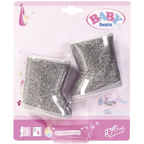 Взуття для ляльки Zapf Baby Born - Сріблясті Чобітки (824573-1): Виробник Zapf