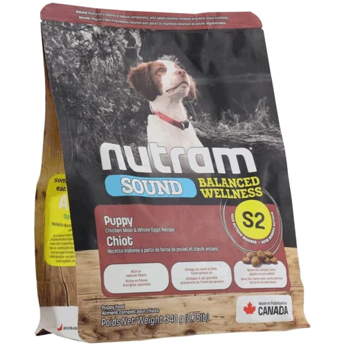 Сухой корм Nutram Sound BW S2 для щенков с курицей и целыми яйцами 340 г (S2_(340g))