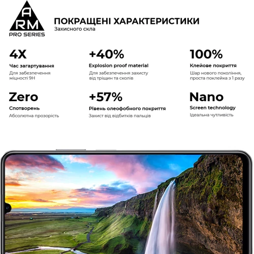 Аксессуар для смартфона ArmorStandart Tempered Glass Pro Black for Realme C51 / C53 (ARM71014) фото 6