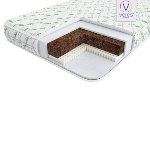 Матрас Veres Latex Aloe Vera 120x60x10 cm бело-зеленый 51.6.02
