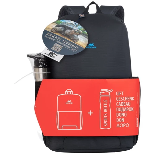 Сумка для ноутбуков RivaCase 15.6" Regent + Sports Bottle (8068): Форм-фактор 15.6"