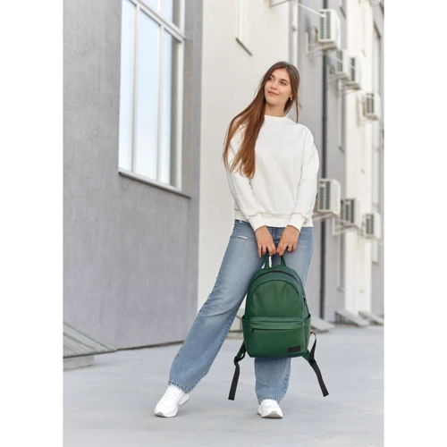 Женский рюкзак Sambag Zard 0ST зеленый (25018007): Тип ручки Короткая ручка, Плечевой ремень