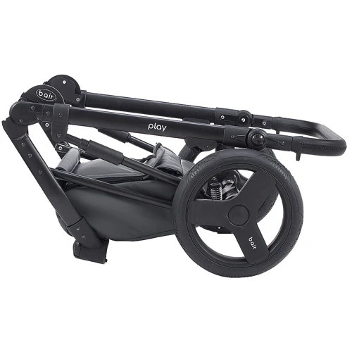 Коляска 2 в 1 Bair Play Plus Soft BPS-218 серый - графит (кожа): Тип коляски Универсальная коляска (2-в-1)