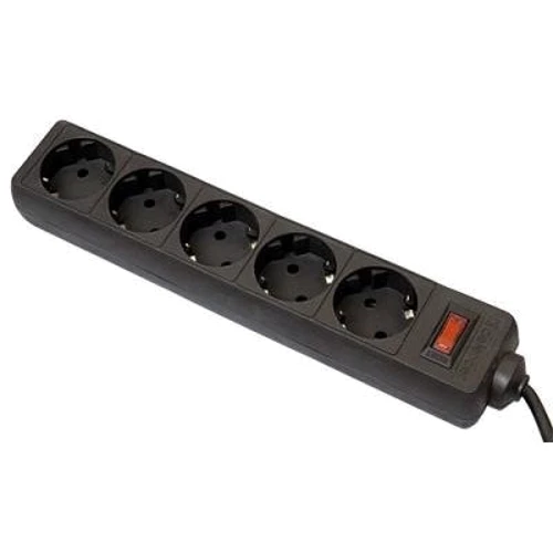 Сетевой фильтр Defender ES 3m 5 розеток black (99485): Тип Сетевые фильтры