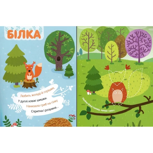 У лісі. Наліпки із загадками: Обкладинка Мягкая