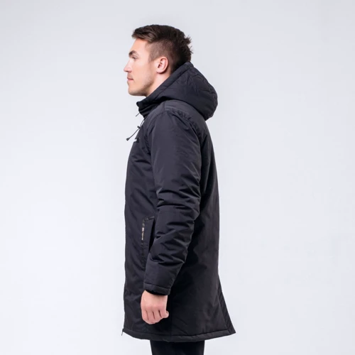 Куртка Peak FW594361-BLA 52 чорна демісезон з капюшоном: Довжина рукава Довгий