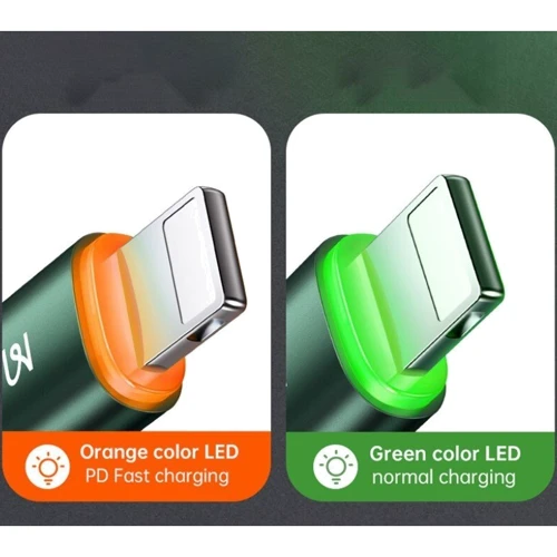 Кабель Mcdodo Cable USB-C для освітлення LED 20W 1.8m Green: Довжина 1.8 м