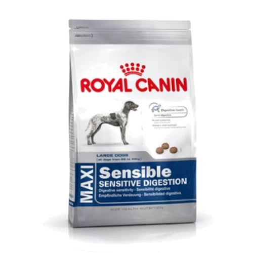 Корм для взрослых собак Royal Canin Maxi Sensible, крупных размеров с чувствительным пищеварением, 4 кг