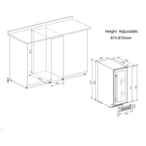 Винный шкаф La Sommeliere LSBU18DZ