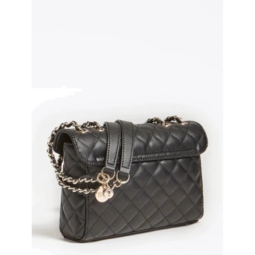 Жіноча сумка через плече Guess Illy Convertibe Crossbody Flap чорна (HWVG7970210-BLA): Стать жіночий