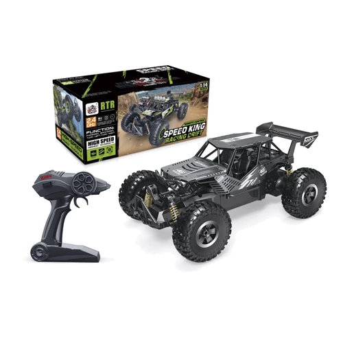 Автомобиль Off-Road Crawler на р/у – Speed King (черный металлик, метал. корпус, аккум. 6V, 1:14) (SL-153RHMBl)