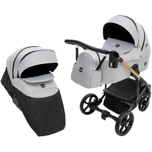 Коляска 2 в 1 Bair Onyx Soft OS-218 серый (680955): Возможность установки люльки есть