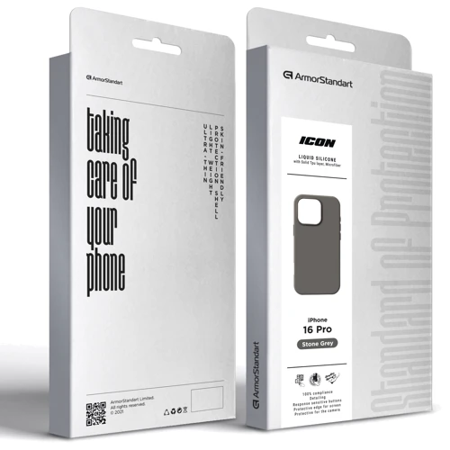 Чехол для iPhone ArmorStandart ICON2 Case Stone Grey for iPhone 16 Pro (ARM81301) фото 5