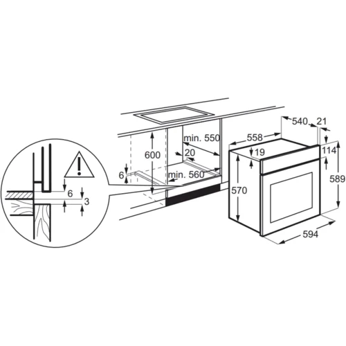 Духовой шкаф электрический Electrolux EOD5C70BZ: Приготовление на пару есть
