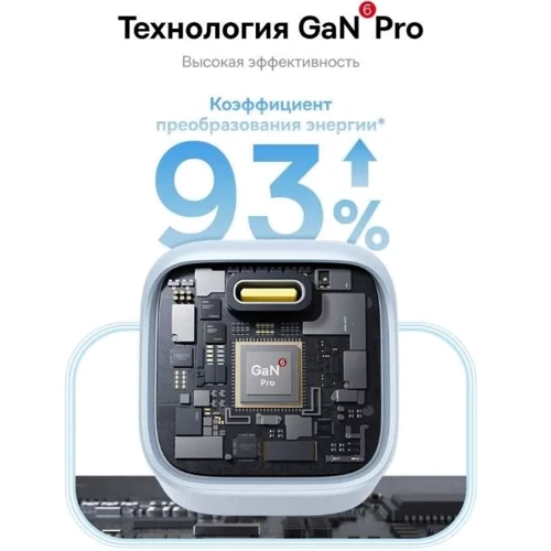 Зарядное устройство Baseus USB-C Wall Charger GaN 1C 45W Blue (P10176800313-00) фото 10