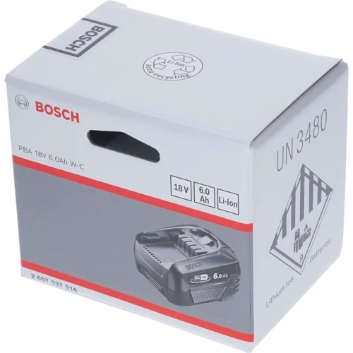 Акумулятор Bosch PBA 18V 6.0 Ah W-C (2607337318): Тип Аккумулятор