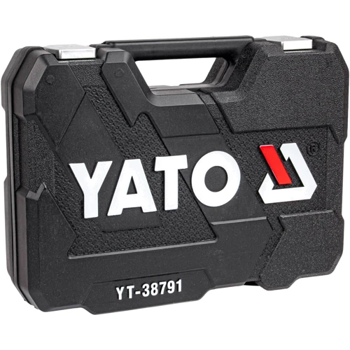 Набір торцевих головок з тріскачкою YATO YT-38791: Комплектація набору тріскачки, торцеві головки