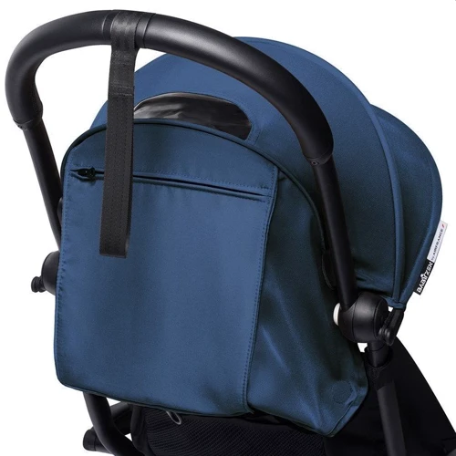 Шасі чорне Babyzen YOYO² з комплектом Plus 6 + (капюшон, матрацик) + комп.люлька AF Blue Air France / Синій фото 5