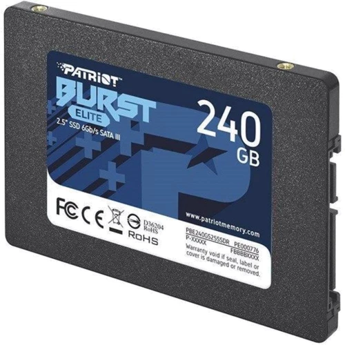 Patriot Burst Elite 240 GB (PBE240GS25SSDR) UA: Объем 240 ГБ