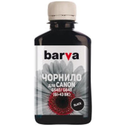Чернила Barva Canon GI-43 180 мл, BK (CGI43-847): Цвет Black