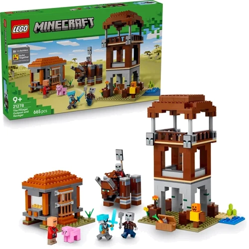 Конструктор LEGO Minecraft Аванпост розбійників та спустошувач (21278) фото 4
