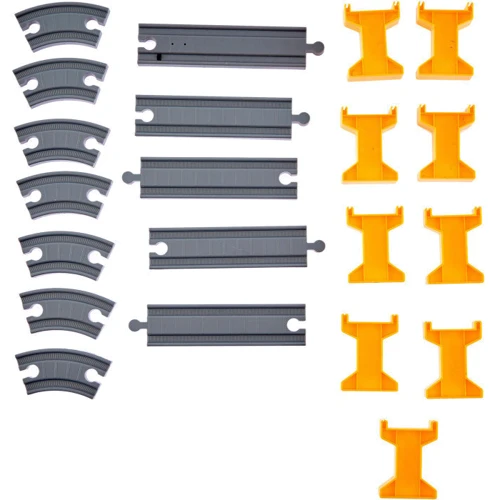 Ігровий набір ZIPP Toys Міський експрес електрична залізниця, 92 деталі, жовтий