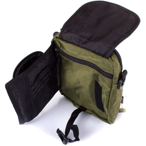 Чоловіча сумка через плече Onepolar хакі (W3088-green): Застібка Блискавка