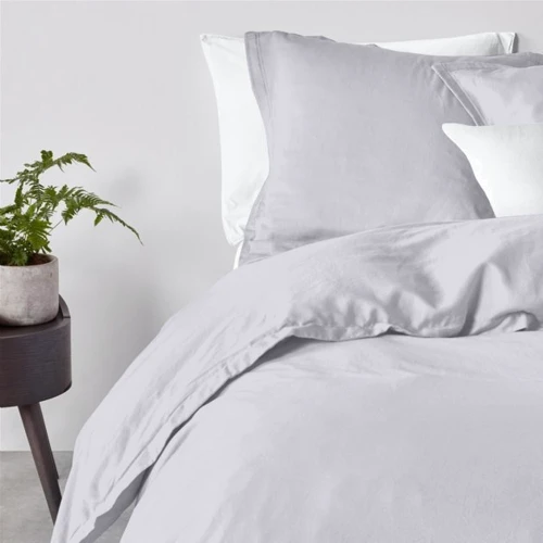 Комплект постельного белья Cosas Ranfors Grey White подростковый 155х215 см (Ranfors_Grey_White_155)