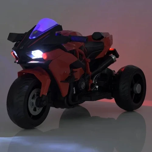 Детский электромотоцикл 3 колесный Bambi Racer Kawasaki 45W синий (M 5023EL-4): Вид мотоцикл