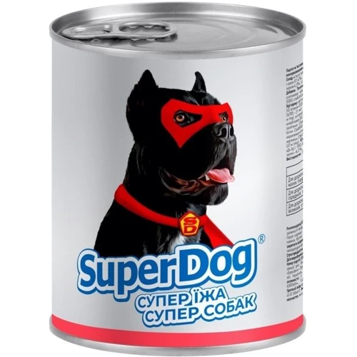 Вологий корм для собак WAUDOG SuperDog з яловичиною 800 г (55010): Тип Влажный корм