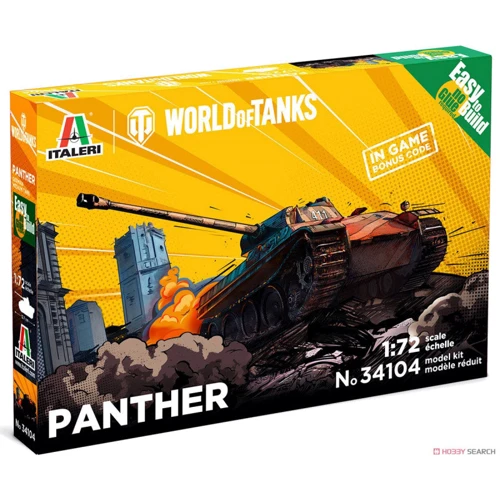 Німецький середній танк "Пантера" ITALERI (Складання без клею) (IT34104)