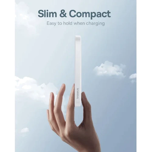 Зовнішній акумулятор Baseus Power Bank 5000mAh Magnetic Wireless 20W White (P10022107223-00) фото 8